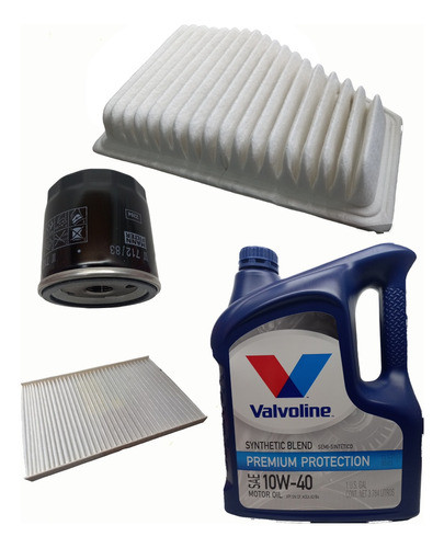 Kit De 3 Filtros De Chery Fulwin 1.5 + 4lt Valvoline 10w40 0