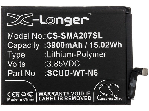 Bateria P/ Samsung Galaxy A20s 3900 Mah Part No Scud-wt-n6 1