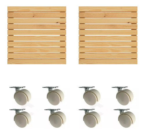 Kit 2 Decks Acompanhados De 8 Mini Rodinhas 0