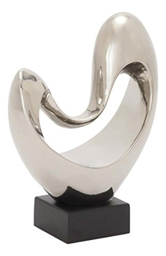 Deco 79 96740 Atractivo Abstracto De Cerámica, 10  W X 14  H 1