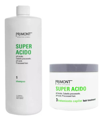 Primont Shampoo+ Acondicionador+ Tratamiento 500g Super Ac. 0