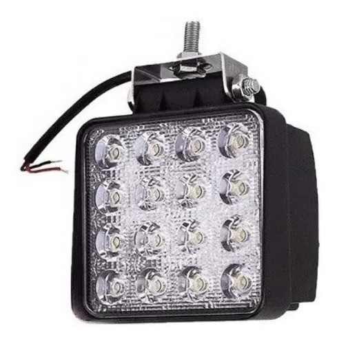 Faro Proyector 48w 16 Led Cuadrado En Msp 0