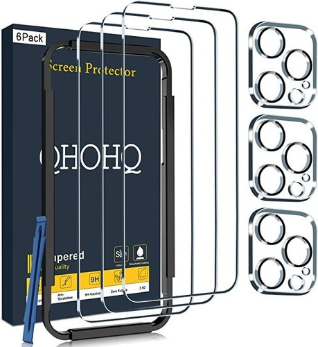 Pack De 3 Protectores De Pantalla Y Camara Para Iphone14 Pro 0