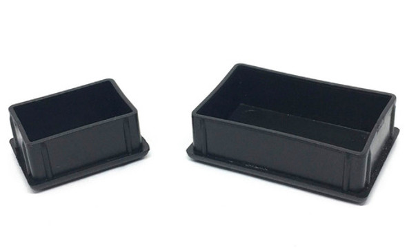 Ponteira Para Tubo Retangular 7x3cm Preto (200 Peças) 0