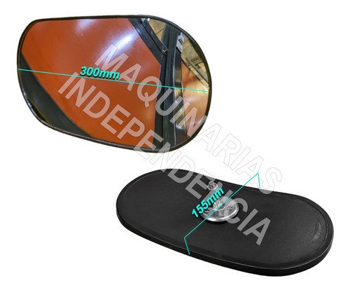 Espejo Retrovisor Universal Curvo Cosechadora Fiat Laverda 1