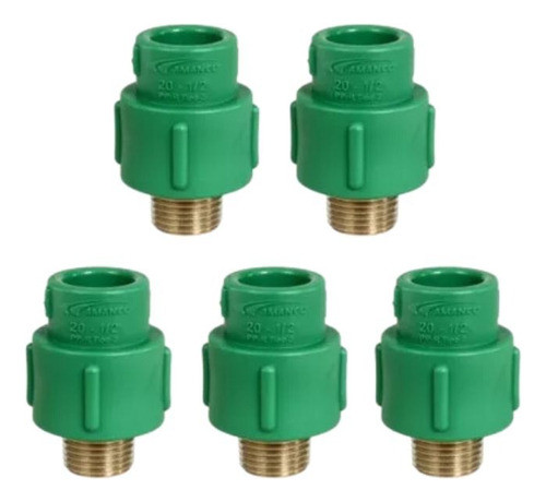 Tubo Con Inserto M 20mm X 1/2 Amanco Fusion - X5 Ud 0