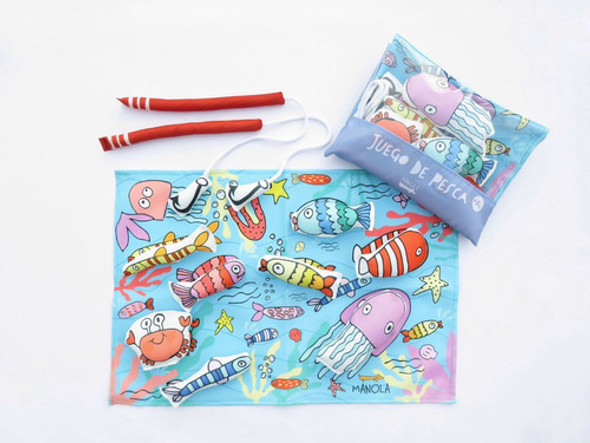 Juego De Pesca De Tela Didáctico Estimulación Psicomotriz 1