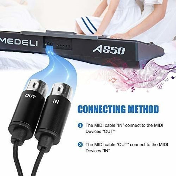 Adaptador De Cable Midi Con Entrada Y Salida A Usb C 1