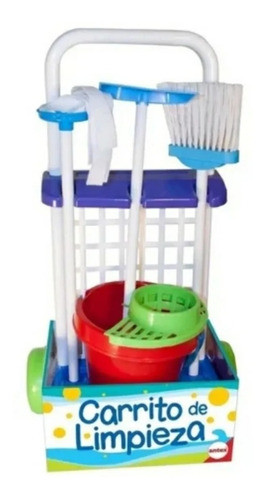 Carrito De Limpieza Completo Con Balde Escoba Pala - Antex 0