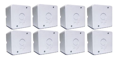 Kit 8 Caixa Proteção Para Câmeras Cftv Stillus Uso Externo 0