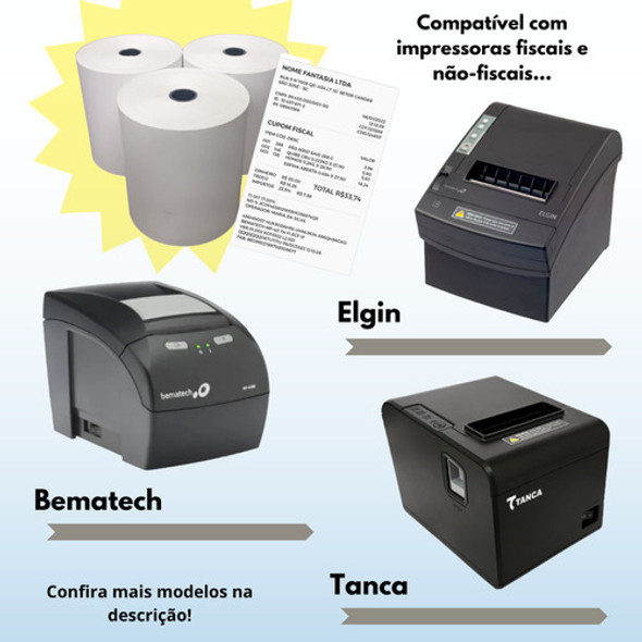 16 Un Bobina Térmica 79x80 P/ Cupom Sat Ecf Nfc-e Envio 24h 1 16 Un Bobina Térmica 79x80 P/ Cupom Sat Ecf Nfc-e Envio 24h 1