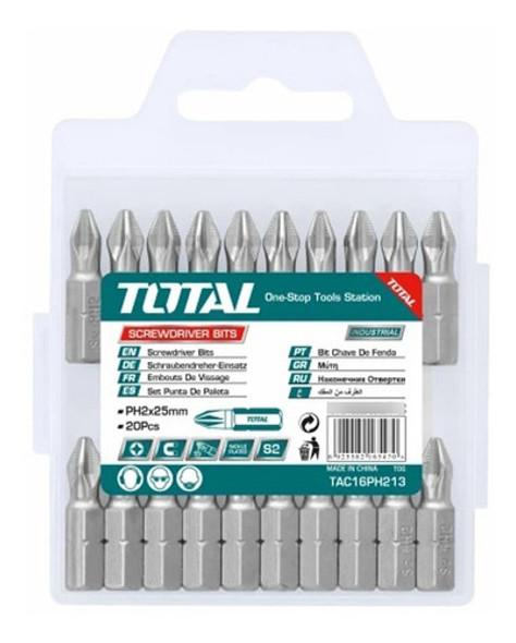 Set De 20 Puntas Para Atornillador - Ph2 X 25mm Tac16ph213 0