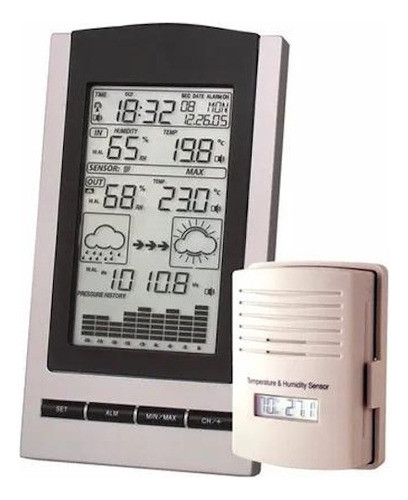 Estación Meteorológica Daza Termohigrometro Interior Exterio 0