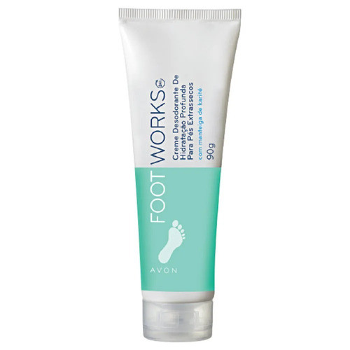 Avon Foot Works Creme, Hidratação Profun Pés Extrassecos 90g 0
