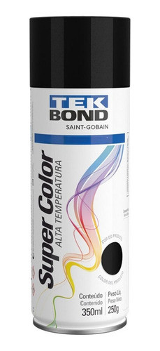 Tinta Preto Brilhante Alta Temperatura 600ºc Spray 350ml 0