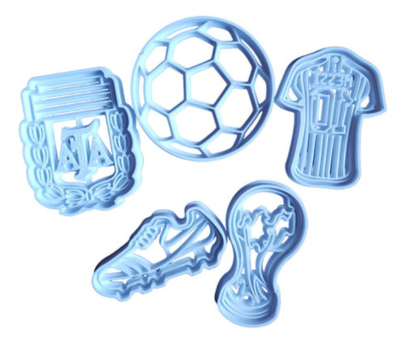 Cortantes Para Galletitas, Porcelana Fria Copa Del Mundo X5 0