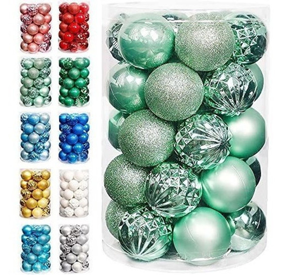 Bolas Para Arbol De Navidad  -packx 34u. De 6cm./verde Claro 0 Bolas Para Arbol De Navidad  -packx 34u. De 6cm./verde Claro 0