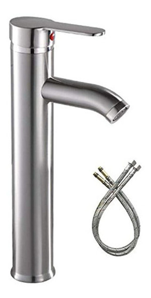 Lavabo Del Recipiente Grifo Del Baño Niquel Cepillado Mani 0