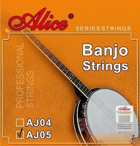 Encordado De Banjo Alice 5 Cuerdas 09 Acero Inoxidable 0