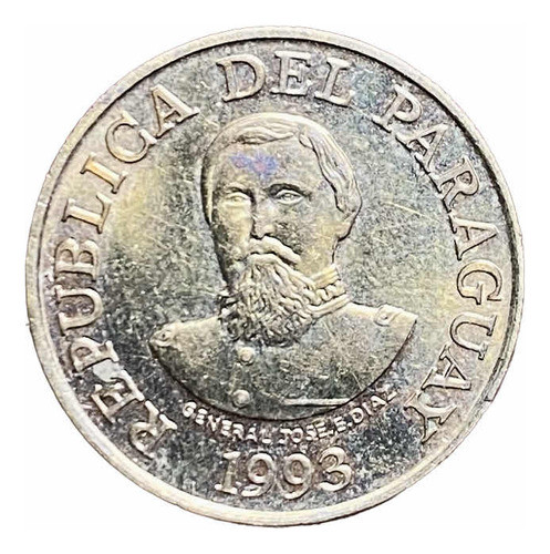 Moneda 100 Guaraníes Paraguay 1993 Km 177 A José E. Díaz 0