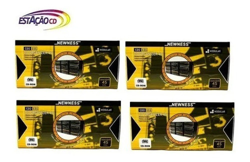 4 Unid Porta Cd Modular Newness Capacidade Para 45 Cd´s 1