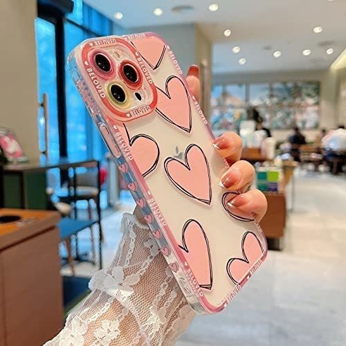 Funda Corazones Rosas Grandes Phylla Ins iPhone 13 Pro Max 1