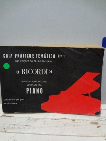 Livro Guia Prático E Temático Ricordi - Indicadas Para Piano 0