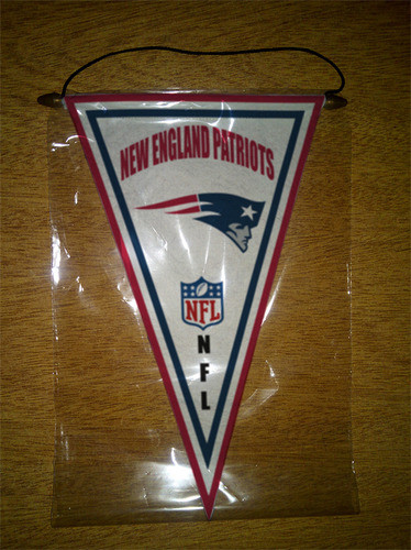 Banderin Paño 37cm New England Patriots 0