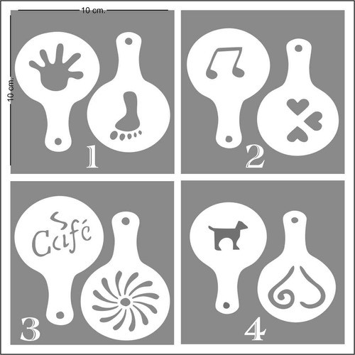 Stencil  Para Maquillaje Artistico-artesania 0