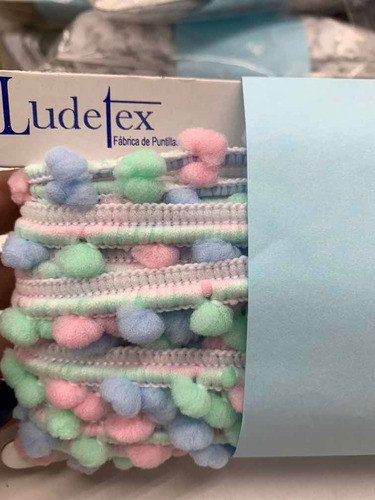 Pompón Multicolor X Rollo De 10 Metros 1