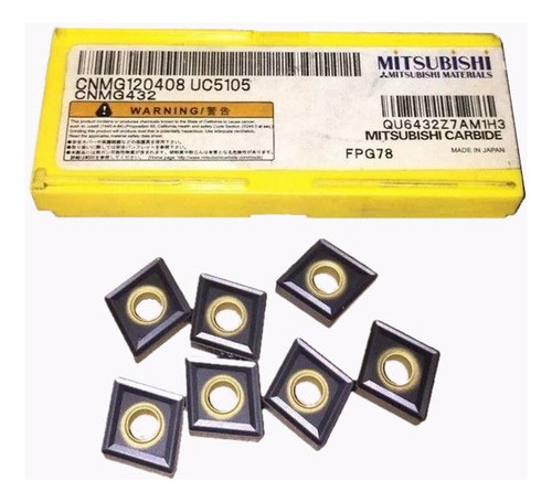 Inserto Cnmg120408-uc5105 Pastilha Mitsubishi 10pçs 1