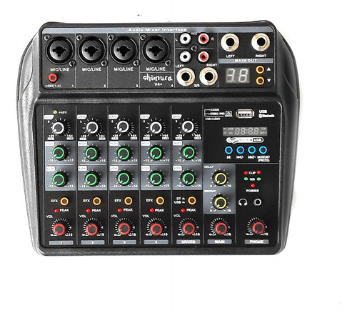 Consola Mixer 6 Canales Bluetooth Phantom Shimura 0