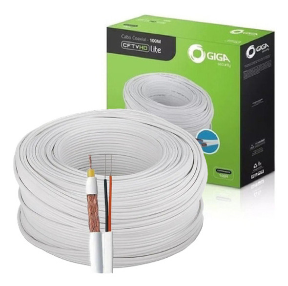 Cabo Coaxial Câmeras De Segurança Cftv 4mm Bipolar 85% 100m 0