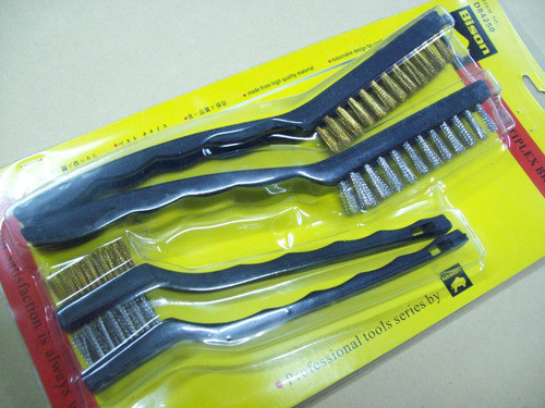 Set De Cepillos De Acero Bronce. 1
