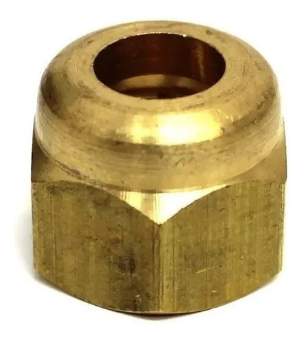 Kit 5 Unidades Porca Ar Condicionado Para Flange 1/2 Latão 0