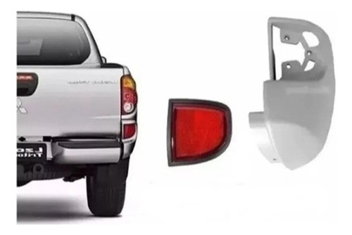 Polaina + Refletor Traseiro Direito L200 Triton 2007 A 2016 0