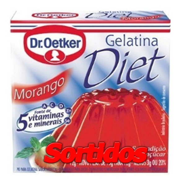 Gelatina Diet Oetker Atacado 30 Unidades Otker Em 4 Sabores 1