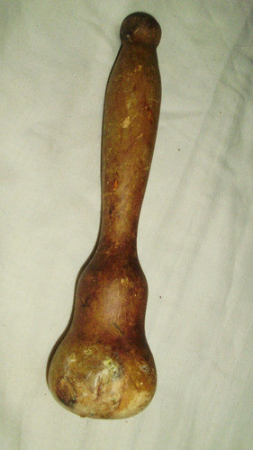 Antiguo Mazo Mortero Madera 0