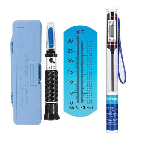 Refratômetro Brix Medidor Açúcar Hidromel Cerveja + Brinde 0