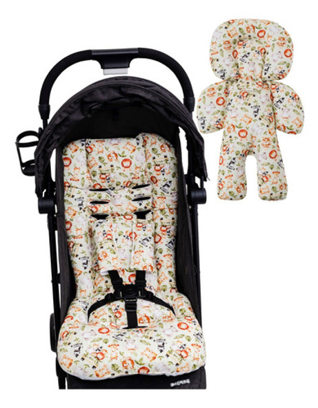 Kit Almofada Para Carrinho E Bebê Conforto - Safari N° 13 0
