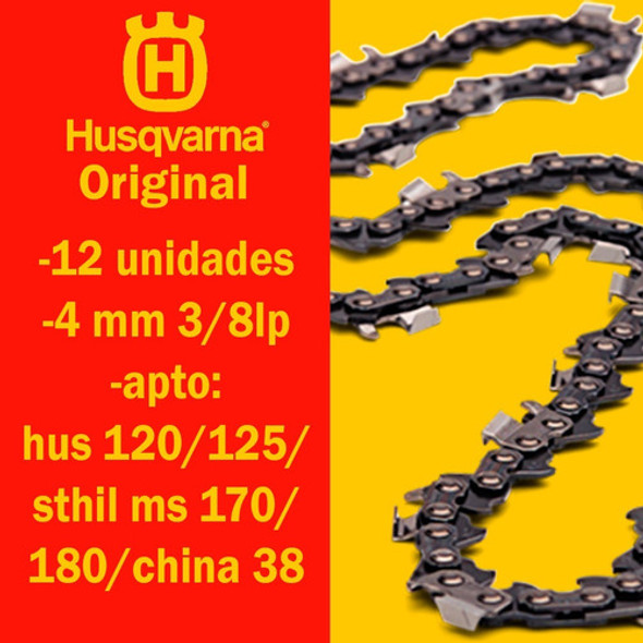 Lima Afilar Cadena Motosierra X 6 Unid Husqvarna 4.0mm/ 5/32 1