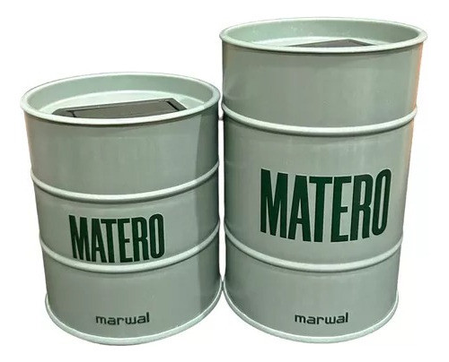 Set Matero Latas Azucarera Yerbera Verde 0