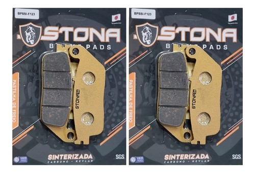Jg Pastilha Freio Stona F123 Sint Diant Bonneville 1200 T120 1