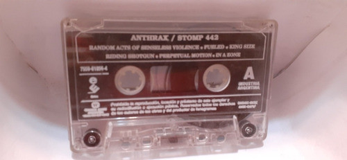 Ánthrax Stop 442 Cassette Sin Tapa 3bcds 0