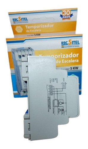 Temporizador De Escalera Rbc 5kw Apto Led 600w 1