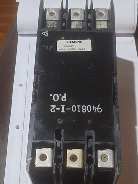 Interruptor Siemens 3vf4211-2bk41-0aa0. 250 Amp.65a.cat A 1