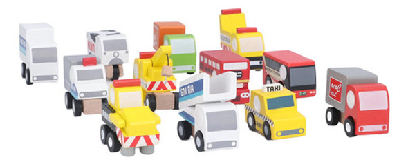 Wood Cars Toy 12 Peças De Mini Caminhões De Madeira Para Fre 1