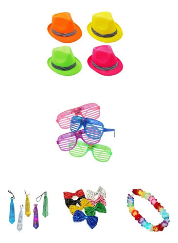 Combo De Cotillon Luminoso Para Cumples, 15 Años, Casamiento 0