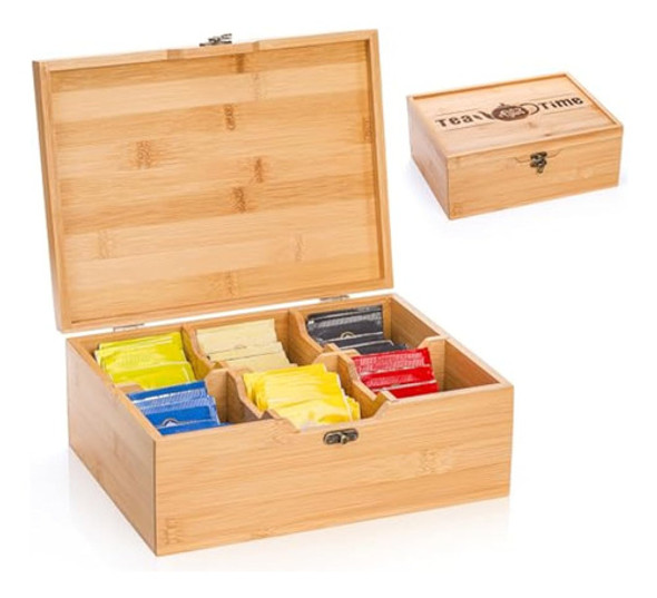 Lyellfe Caja Organizadora De Té, Soporte Para 0