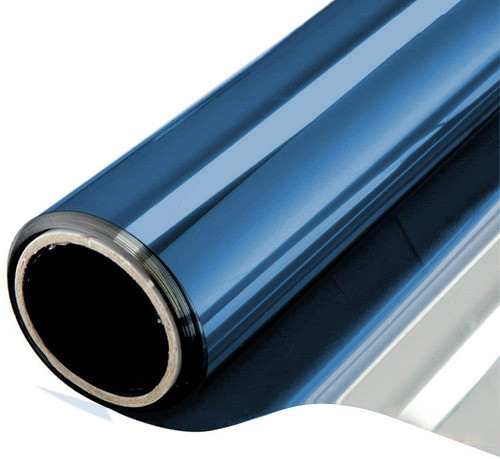 Film Espejado Para Ventanas Rollo 90cm X 6mt Azul Plateado 0